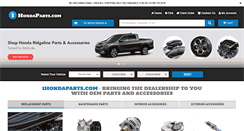 Desktop Screenshot of 1hondaparts.com